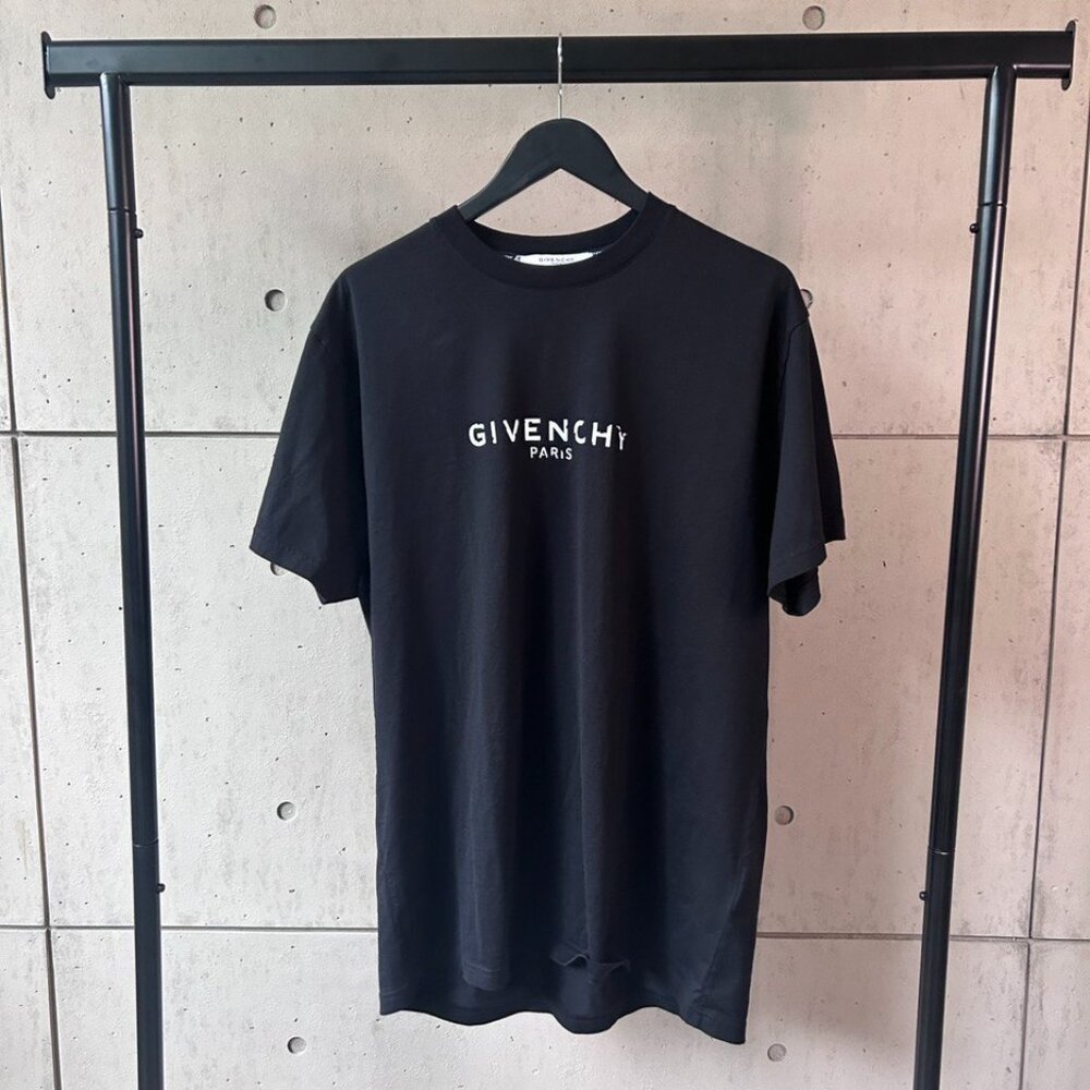 Givenchy Black Oversized Vintage Logo T-Shirt